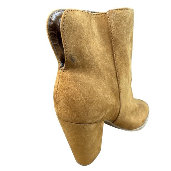 DV By Dolce Vita Ankle Boot Booties Sz 6 Brown Suede Tassels Fringe Peep Toe - Picture 4 of 10